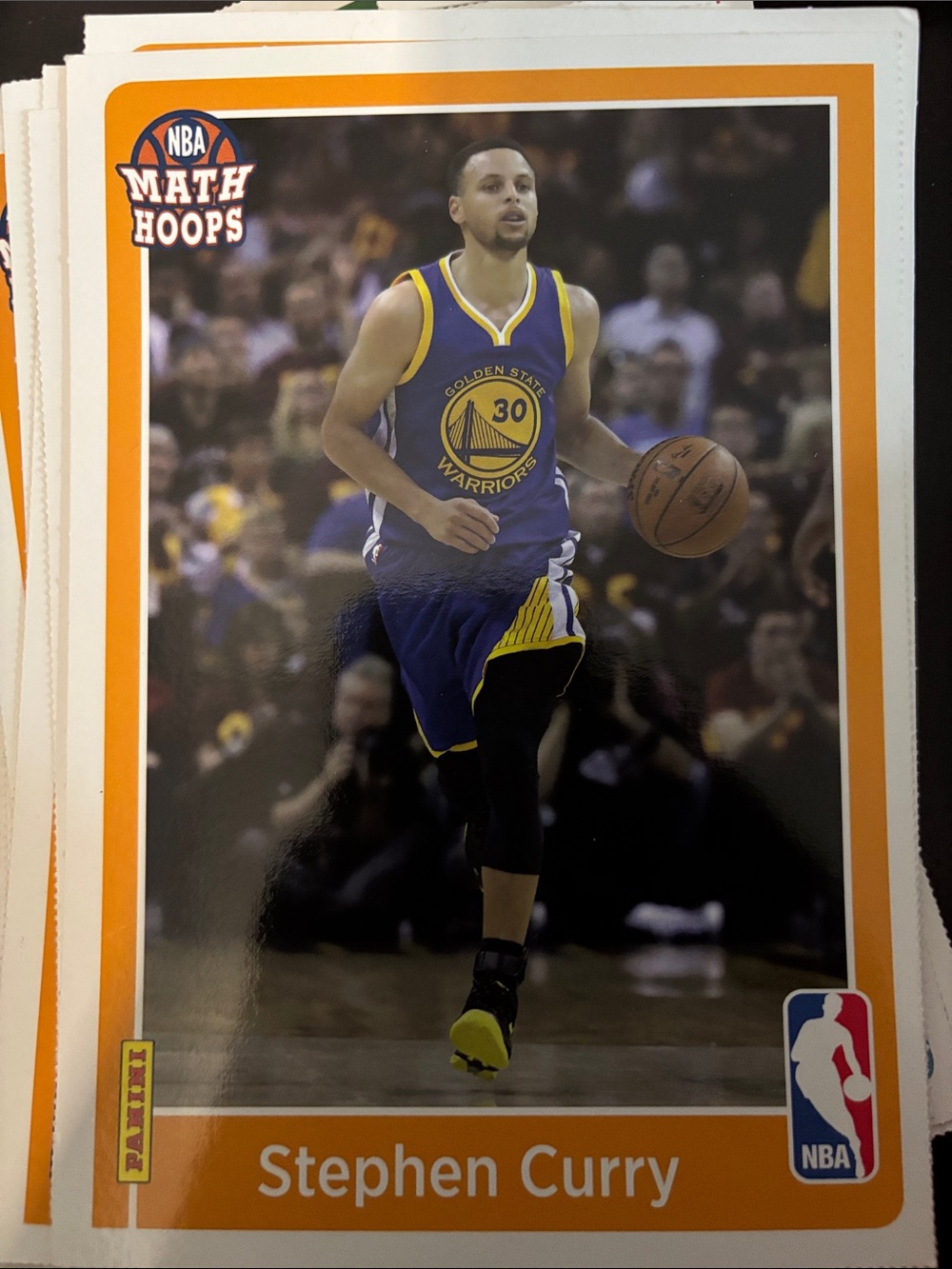 Panini Stephen Curry Card - Blue/Yellow/Orange